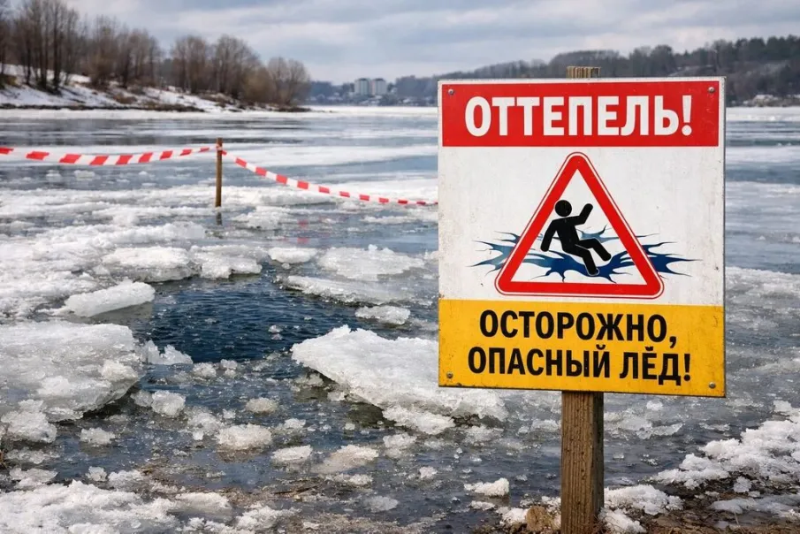 Осторожно, опасный лед!