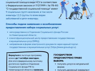 Памятки для граждан, имеющих право на получение набора социальных услуг