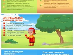 Правила пожарной безопасности в летний  период